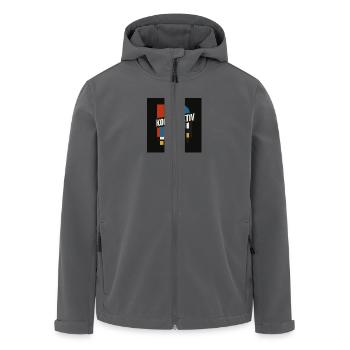 konstruktiv - Recycelte Männer Softshell-Jacke von Stanley/Stella - Schwarz - Vorne - AI Model Male 185 light (185cm)