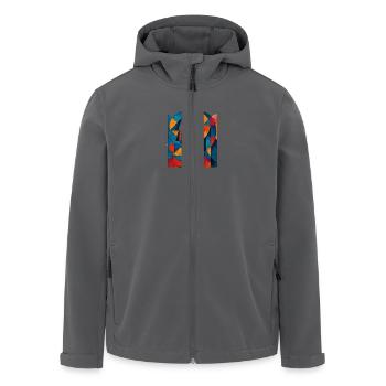Hidden Face - Recycelte Männer Softshell-Jacke von Stanley/Stella - Schwarz - Vorne - AI Model Male 185 light (185cm)