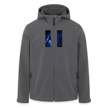 Leonardo Anime XL In the darkness of the cosmos - Recycelte Männer Softshell-Jacke von Stanley/Stella - Schwarz - Vorne - AI Model Male 185 light (185cm)
