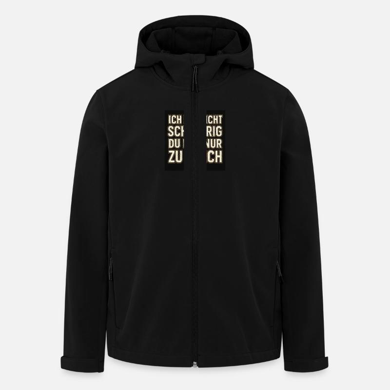 Ich bin nicht schwierig! - Recycelte Männer Softshell-Jacke von Stanley/Stella - Schwarz