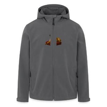 Mops der König - Recycelte Männer Softshell-Jacke von Stanley/Stella - Schwarz - Vorne - AI Model Male 185 light (185cm)