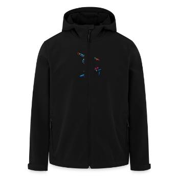 Skater - Recycelte Männer Softshell-Jacke von Stanley/Stella - Schwarz - Vorne - AI Model Male 185 light (185cm)