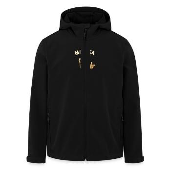 Malaka - Recycelte Männer Softshell-Jacke von Stanley/Stella - Schwarz - Vorne - AI Model Male 185 light (185cm)