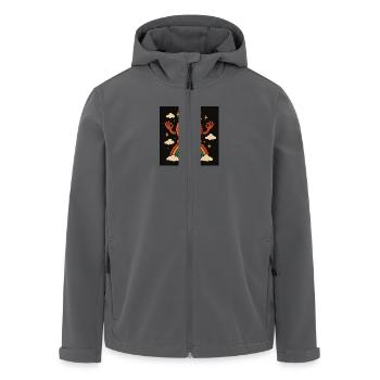 Orange arc-en-ciel - Veste softshell homme en polyester recyclé Stanley/Stella - noir - Devant - AI Model Male 185 light (185cm)