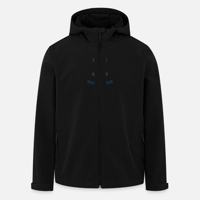 Moin Heimathafen - Recycelte Männer Softshell-Jacke von Stanley/Stella - Schwarz