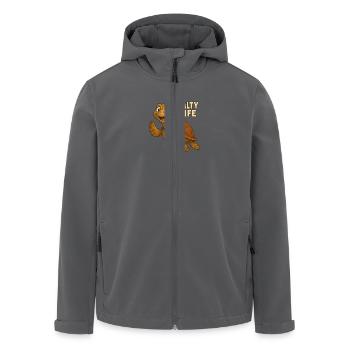 La vie salée - Veste softshell homme en polyester recyclé Stanley/Stella - noir - Devant - AI Model Male 185 light (185cm)