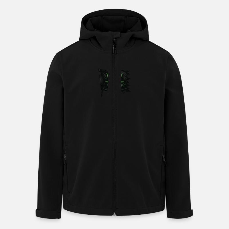 Allumez le drapeau noir - Veste softshell homme en polyester recyclé Stanley/Stella - noir