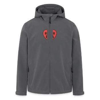 BESTER PAPA - Recycelte Männer Softshell-Jacke von Stanley/Stella - Schwarz - Vorne - AI Model Male 185 light (185cm)