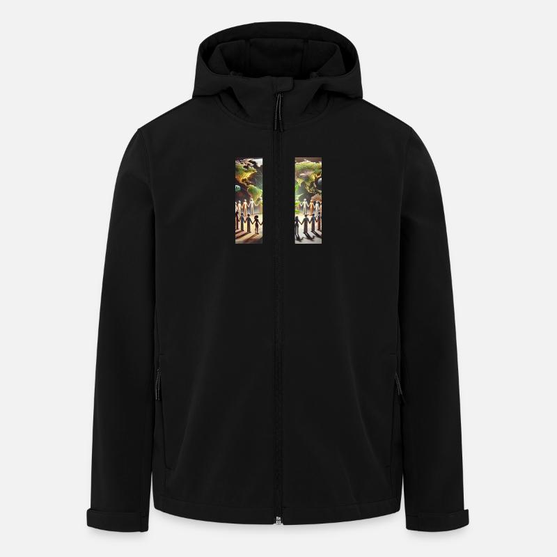 34 - Recycelte Männer Softshell-Jacke von Stanley/Stella - Schwarz