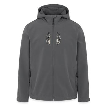 Until All Are Free s/w - Recycelte Männer Softshell-Jacke von Stanley/Stella - Schwarz - Vorne - AI Model Male 185 light (185cm)