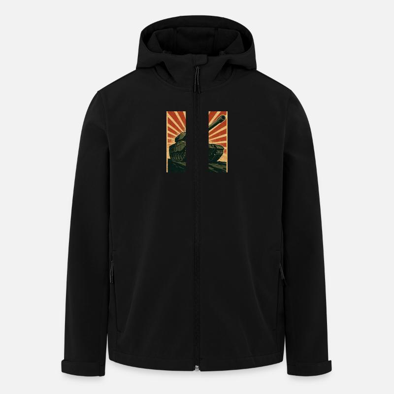 Technologieführer - Recycelte Männer Softshell-Jacke von Stanley/Stella - Schwarz