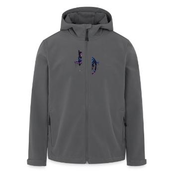 Forme cosmique - Veste softshell homme en polyester recyclé Stanley/Stella - noir - Devant - AI Model Male 185 light (185cm)