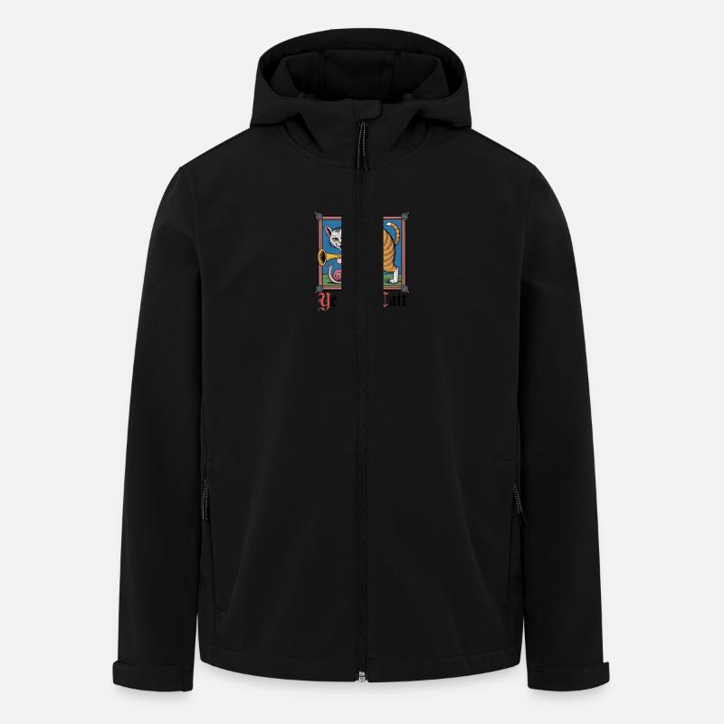 Ye Olde Catt - Recycelte Männer Softshell-Jacke von Stanley/Stella - Schwarz