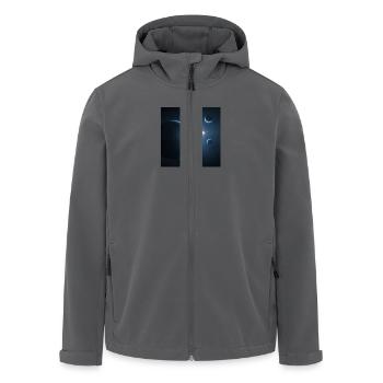 Mystical moon phases - Men’s Recycled Softshell Jacket by Stanley/Stella - black - Front - AI Model Male 185 light (185cm)