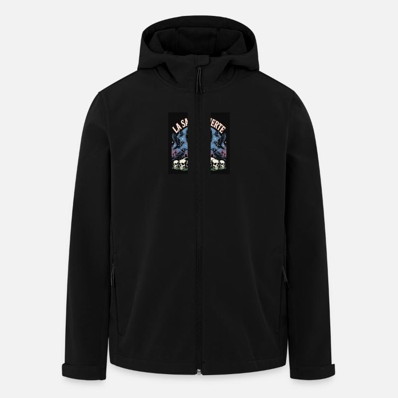 La Santa Muerte - Recycelte Männer Softshell-Jacke von Stanley/Stella - Schwarz