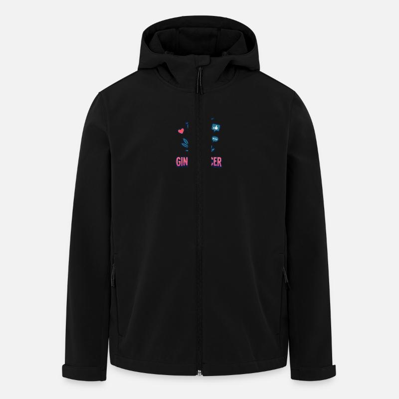 Ginfluencer - Recycelte Männer Softshell-Jacke von Stanley/Stella - Schwarz