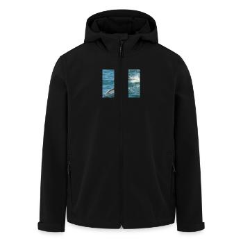 Dauphin - Veste softshell homme en polyester recyclé Stanley/Stella - noir - Devant - AI Model Male 185 light (185cm)