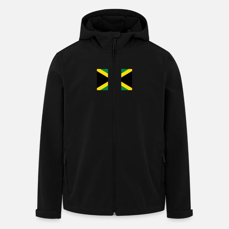 jamaica flag - Recycelte Männer Softshell-Jacke von Stanley/Stella - Schwarz