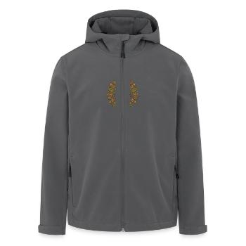 Flower Flow – Retro Mandala Spirit - Recycelte Männer Softshell-Jacke von Stanley/Stella - Schwarz - Vorne - AI Model Male 185 light (185cm)