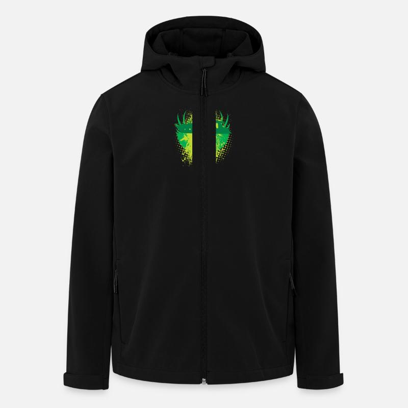 Vector background eu - Men’s Recycled Softshell Jacket by Stanley/Stella - black