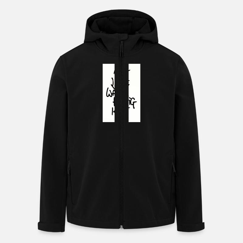 COURAGE, AMOUR, VÉRACITÉ - Veste softshell homme en polyester recyclé Stanley/Stella - noir