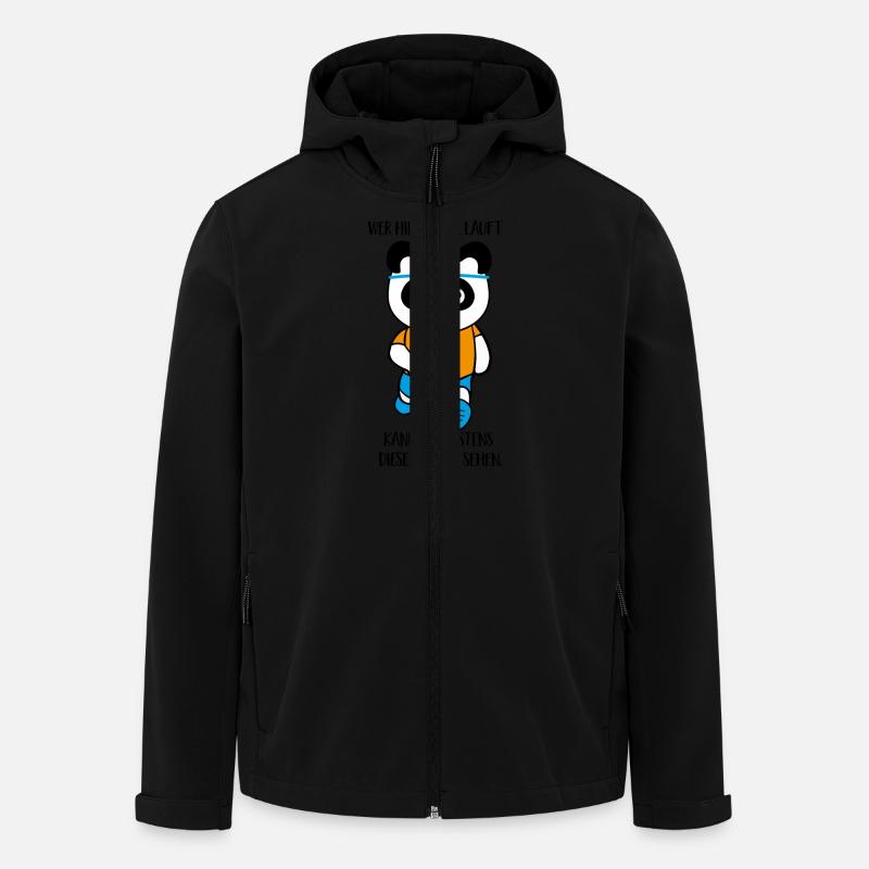 laufen - Recycelte Männer Softshell-Jacke von Stanley/Stella - Schwarz