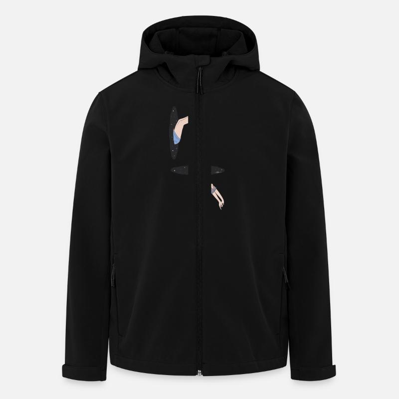 Teleportation - Recycelte Männer Softshell-Jacke von Stanley/Stella - Schwarz