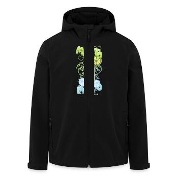 Mojito Ice - Veste softshell homme en polyester recyclé Stanley/Stella - noir - Devant - AI Model Male 185 light (185cm)