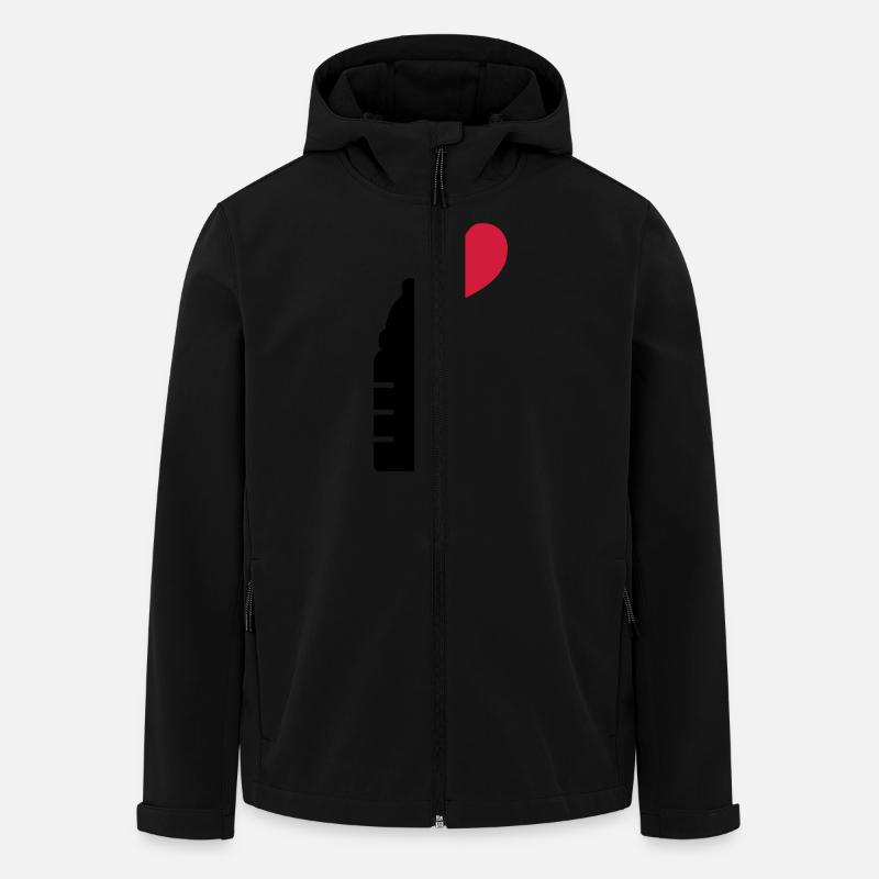 babyflasche_love_2__f2 - Veste softshell homme en polyester recyclé Stanley/Stella - noir