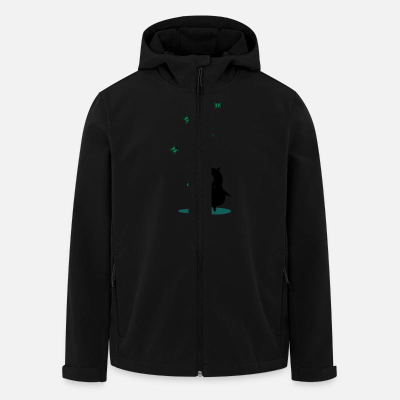 schmetterlinge - Recycelte Männer Softshell-Jacke von Stanley/Stella - Schwarz