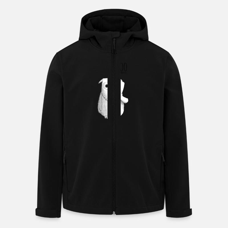 Hoo tu vas appeler? - Veste softshell homme en polyester recyclé Stanley/Stella - noir