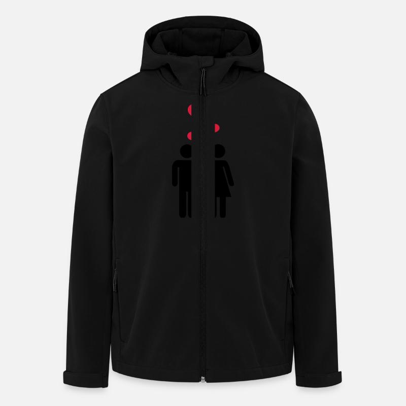Couple Love - Men’s Recycled Softshell Jacket by Stanley/Stella - black