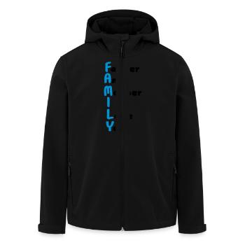 FAMILY (Father And Mother I Love You) - Veste softshell homme en polyester recyclé Stanley/Stella - noir - Devant - AI Model Male 185 light (185cm)