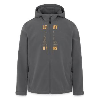 Un poisson de 22 kg ? - Stickman et l'histoire du pêcheur - Veste softshell homme en polyester recyclé Stanley/Stella - noir - Devant - AI Model Male 185 light (185cm)