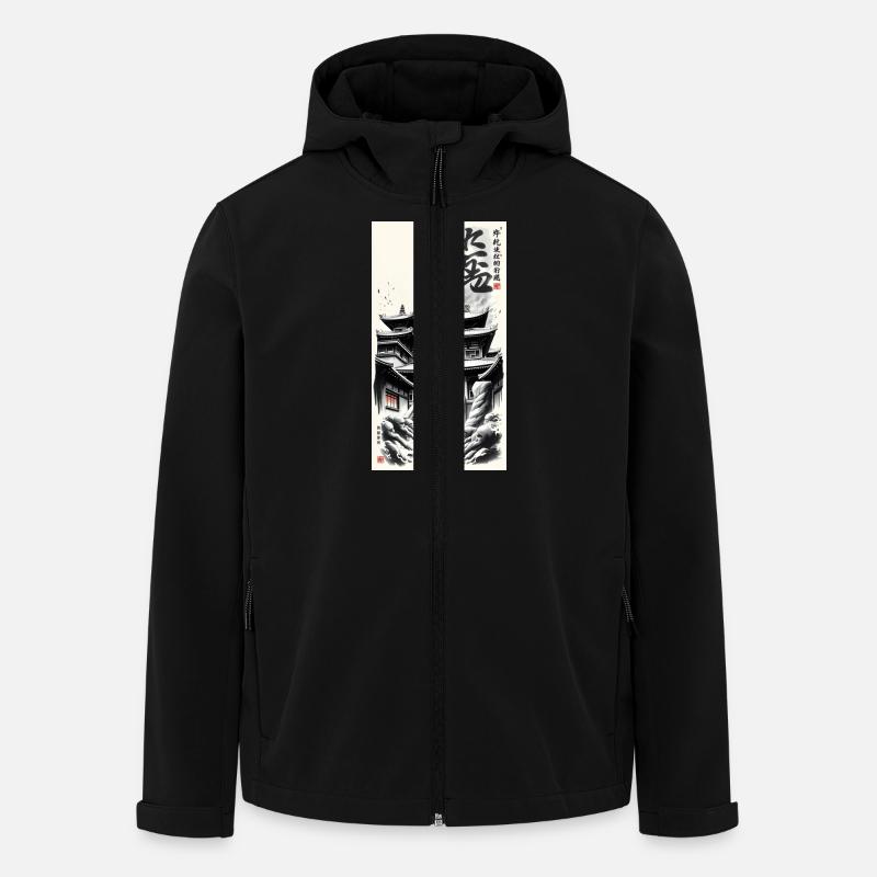 Temple - Recycelte Männer Softshell-Jacke von Stanley/Stella - Schwarz