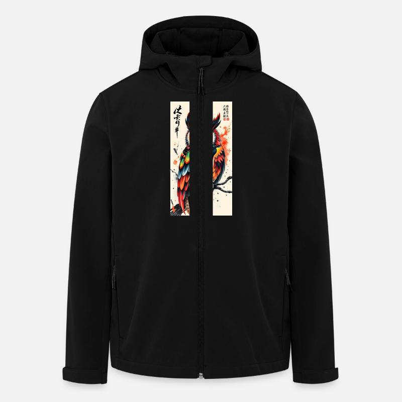 Owl - Recycelte Männer Softshell-Jacke von Stanley/Stella - Schwarz