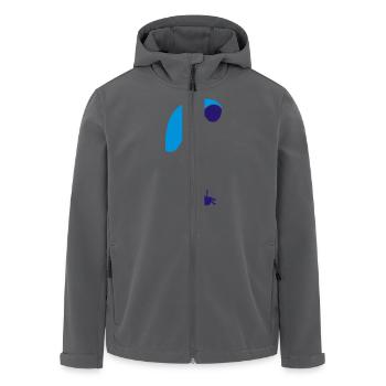 Paraglider - Men’s Recycled Softshell Jacket by Stanley/Stella - black - Front - AI Model Male 185 light (185cm)