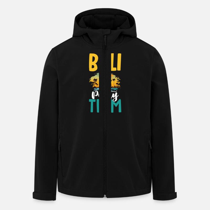 L’équipe du Bali Party - Veste softshell homme en polyester recyclé Stanley/Stella - noir