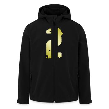 2 Zahl Vintage - Recycelte Männer Softshell-Jacke von Stanley/Stella - Schwarz - Vorne - AI Model Male 185 light (185cm)