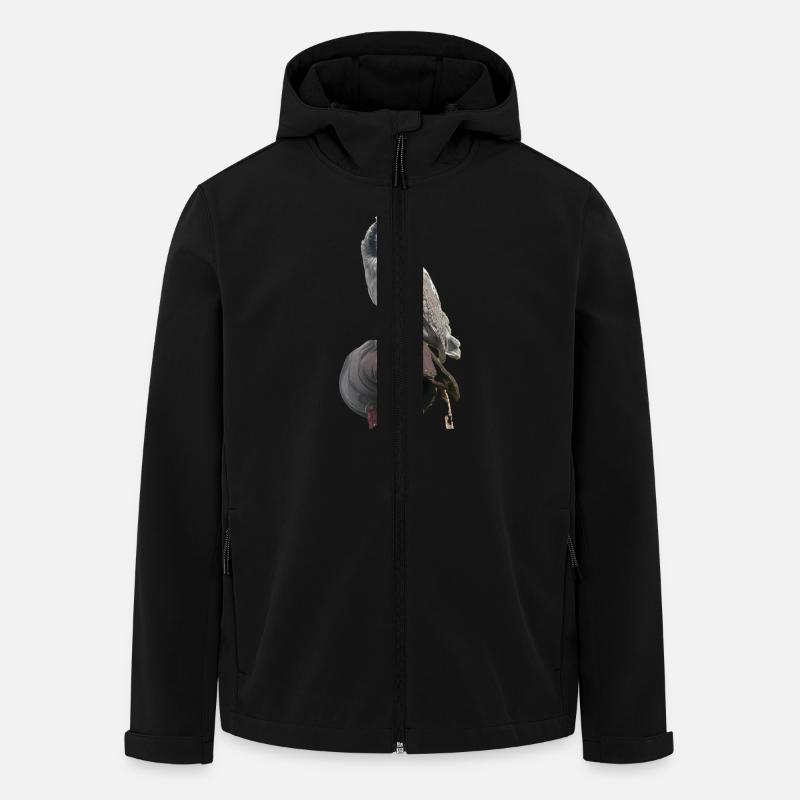 Owl - Men’s Recycled Softshell Jacket by Stanley/Stella - black