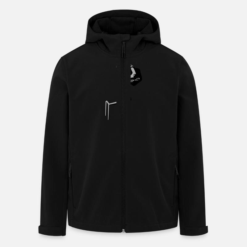 Inline Skater - Men’s Recycled Softshell Jacket by Stanley/Stella - black