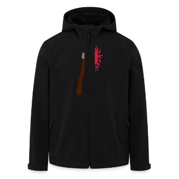 Couteau sanglant, sang, meurtre, le meurtre, - Veste softshell homme en polyester recyclé Stanley/Stella - noir - Devant - AI Model Male 185 light (185cm)