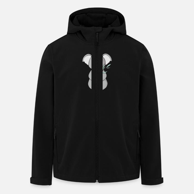 koala - Men’s Recycled Softshell Jacket by Stanley/Stella - black