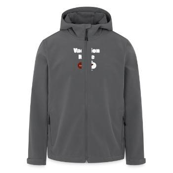 Mode vacances activé – Vin avec barre de chargement (léger) - Veste softshell homme en polyester recyclé Stanley/Stella - charbon - Devant - AI Model Male 185 light (185cm)