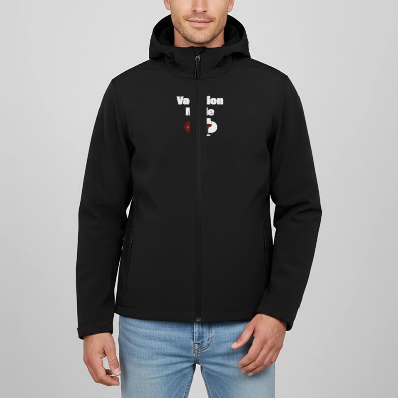 Vacation Mode On – Wine with Loading Bar (light) Men’s Recycled Softshell Jacket by Stanley/Stella