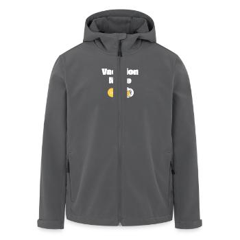 Mode vacances activé – Bière avec barre de chargement (léger) - Veste softshell homme en polyester recyclé Stanley/Stella - noir - Devant - AI Model Male 185 light (185cm)