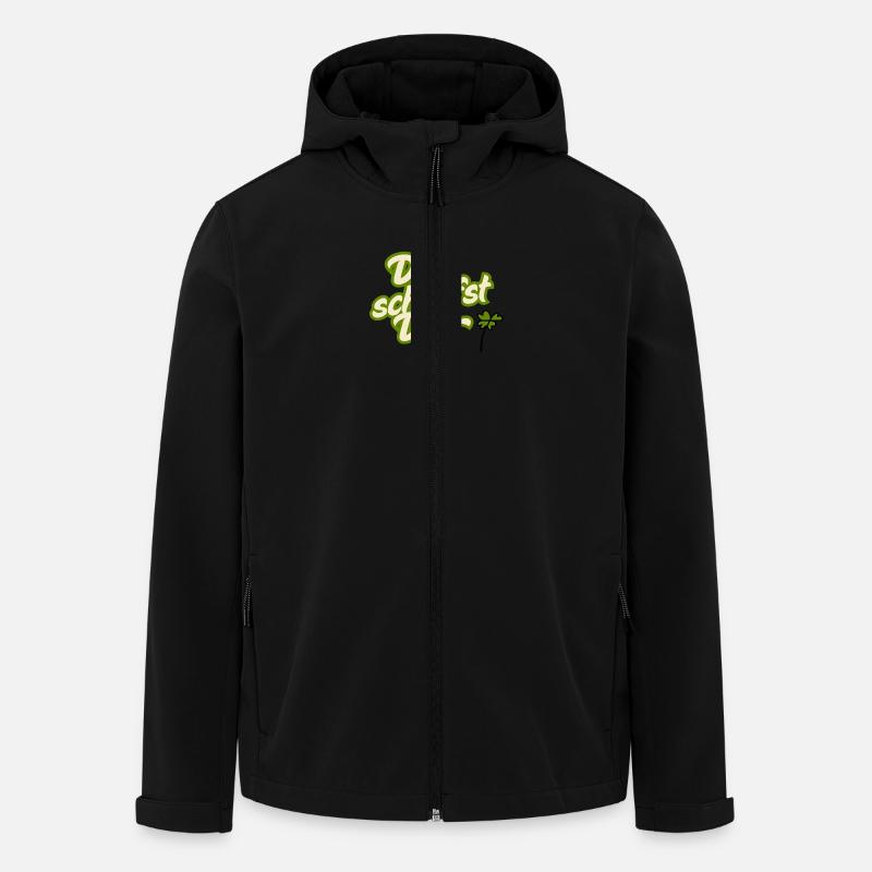 Du schaffst das - Recycelte Männer Softshell-Jacke von Stanley/Stella - Schwarz