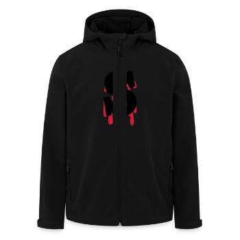 dollar - Men’s Recycled Softshell Jacket by Stanley/Stella - black - Front - AI Model Male 185 light (185cm)