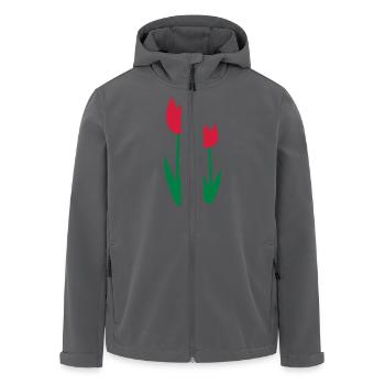 Tulpen - Men’s Recycled Softshell Jacket by Stanley/Stella - black - Front - AI Model Male 185 light (185cm)