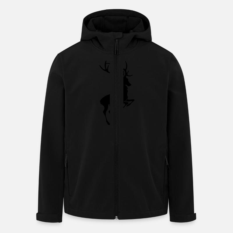 Deer - Men’s Recycled Softshell Jacket by Stanley/Stella - black